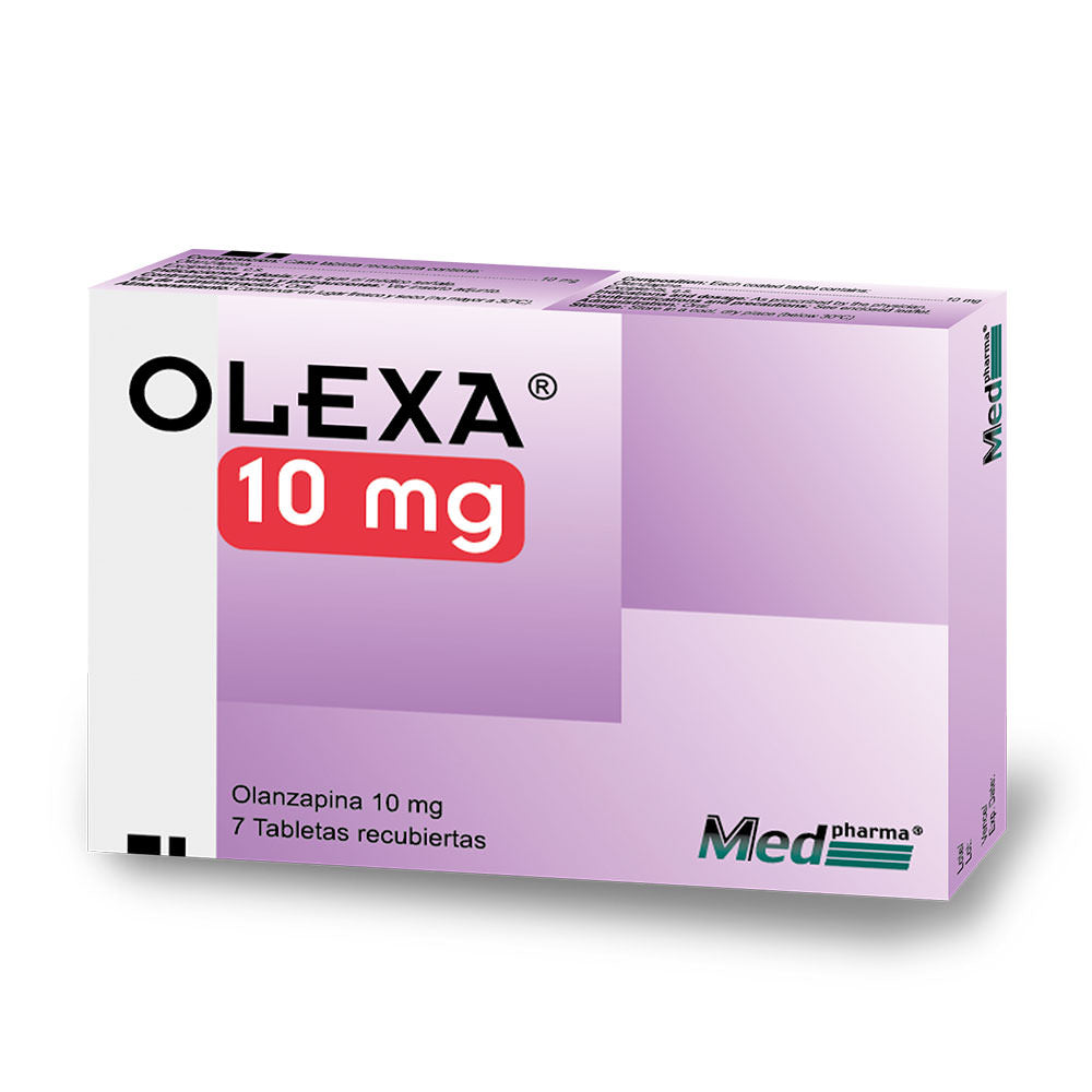 Olexa Olanzapina Tabletas de 10 mg 28 Tab.