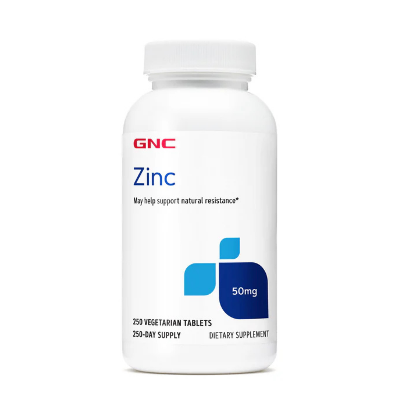 GNC - Zinc 30mg - 100 Tabletas Vegetarianas