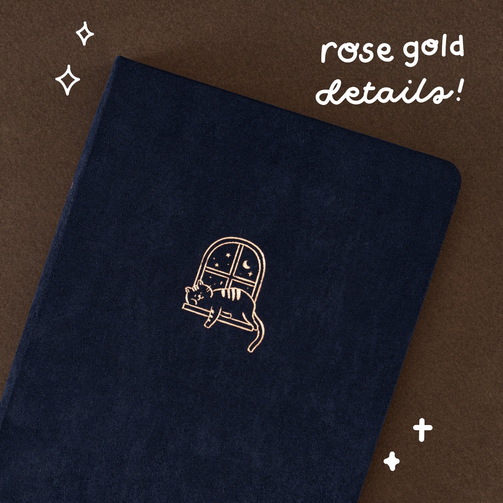 Tsuki ‘Midnight Neko Dreams’ Kraft Paper Bullet Journal ☾